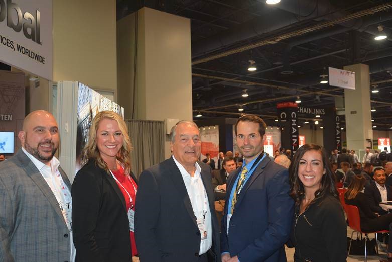  L-R:  France Media’s Ryan Nixon, Kristi Procopio, Jerry France ,  Simon Hartzell  with  NAI Global  and France Media’s  Nellie Day , shortly after Nellie interviewed Simon for a video clip on retail trends. 