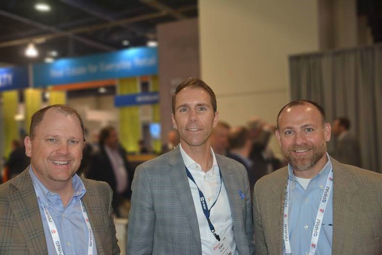  L-R:  Kurt Brost ,  Tony Colvin , Mid-America Real Estate Group (Milwaukee, WI office) and  Gregg Brown  